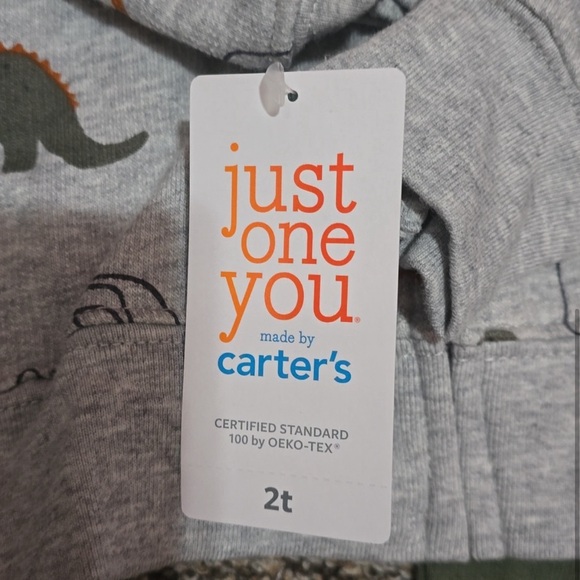 NWT CARTER'S just one you 2T dinosaur 3 piece set - Picture 2 of 2